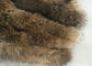 Raccoon Cream Fur Collar For Garment  Accessories , Long Hair Vintage Fur Collar  supplier