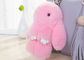 Rabbit Fur Pom Pom Keychain With Fluffy Thick Hair , Soft Fur Bunny Keychain For Bag supplier