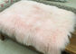 Mongolian Sheepskin Rug Home Decorative Throw Long curly Lambskin fur Plate supplier