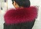 Raccoon fur collar Luxury Real Long Raccoon Fur Detachable Collar for Jacket supplier